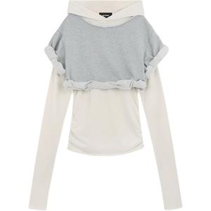 Свитшот с капюшоном WE11DONE, серый