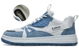 Кеды мужские, обувь для скейтбординга низкая белый/синий Cabbeen