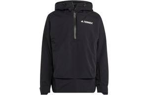 Лыжная куртка мужская черная Adidas, черный