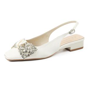 Повседневные однобортные туфли женские Bamiti, Ecru