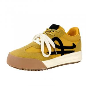 SUPEREDGE Женские противоскользящие износостойкие низкие скейтерские кеды Yellow, цвет Yellow