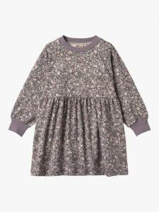 Детское платье с длинными рукавами из хлопка WHEAT, Purple Stone