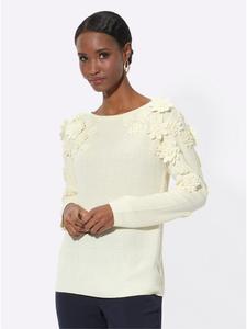 Свитер с длинными рукавами цвета шампанского creation L