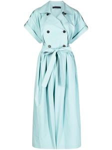 Juun.J двубортный комбинезон-тренч, синий