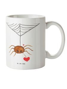 Детская кружка с рисунком паука, Агата Лав, без слов, белого цвета Mr. & Mrs. Panda