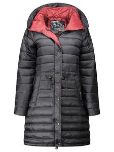 Geographical Norway Стеганое пальто «Батига» черного цвета