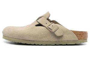 Birkenstock Сандалии Boston Suede Leather 'Faded Khaki'