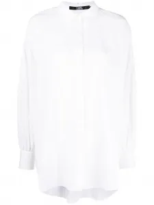 Рубашка с монограммой KARL LAGERFELD, белый