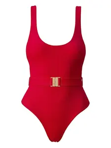 Алый купальник с поясом SOFIA ERHAN, красный