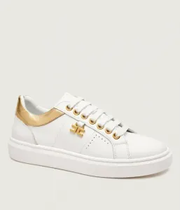 Кожаные кроссовки Elisabetta Franchi, белый