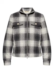 Куртка Matheson в клетку Allsaints, черный