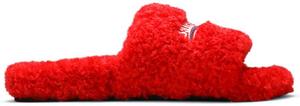 Шлепанцы Balenciaga Wmns Furry Slides 'Red', красный