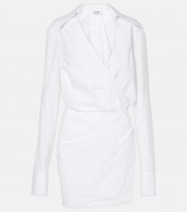 Мини-платье из хлопка The Attico, белый