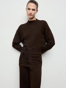 Джемпер Vieiri с узлом Mango, Dark Brown