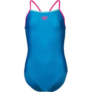 Купальник для девочек, купальник-капля, однотонный Arena, розовый