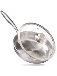 Сковорода премиум 2.0 нержавеющая сталь без покрытия - 28 см Reishunger