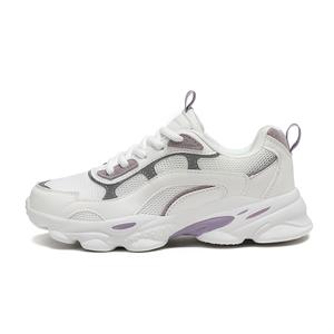 Binary Женские дышащие низкие массивные кроссовки, увеличивающие рост, белые, фиолетовые
