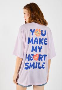 Футболка Even&Odd Print T-shirt, Lavander Fog/Lilac