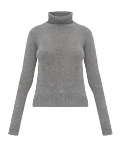 Кашемировый свитер с высоким воротником Fabiana Filippi, серый