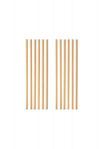 Набор трубочек для питья из нержавеющей стали, gold
