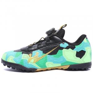 Футбольные бутсы женские низкие золотой Binary, черный/зеленый