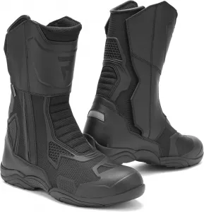 Мотоциклетные ботинки REBELHORN Range для мужчин, защита лодыжки и голени, мембрана Sympatex, сетчатые вентиляционные панели, две длинные молнии, размеры до 48, Black