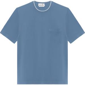 Футболка мужская HERMES, светло-серый/синий