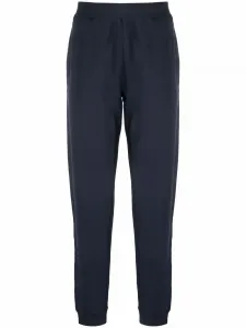 Брюки с эластичным поясом Sunspel, синий