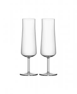 Неформальный набор бокалов для шампанского, 2 штуки Orrefors, прозрачный