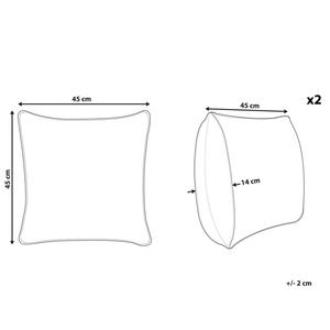 Декоративные подушки набор из 2-х штук Beliani, красный