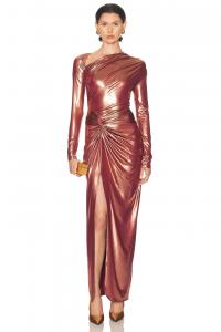 Асимметричное драпированное платье-саронг из джерси с покрытием Lapointe, Clay