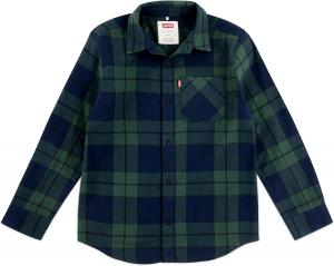Рубашка Levi's для мальчиков с длинным рукавом и одним карманом на пуговицах, Forest Biome