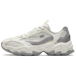 ANTA Амортизирующие, износостойкие, низкие повседневные туфли, женские, белые, серебристые