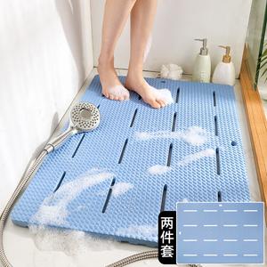 Dajiang Ковер 85х60 см из Пвх для ванной комнаты, быстросохнущий, противоскользящий