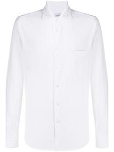 ASPESI рубашка со срезанным воротником, белый