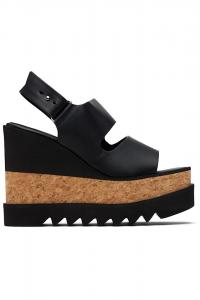 Сандалии на платформе Elyse Alter Mat Stella Mccartney, черный