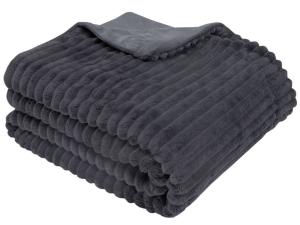 Мягкое одеяло Zollner 00000603, антрацит