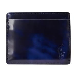 Polo Ralph Lauren Кошелек для карт из коровьей кожи мужской темно-синий