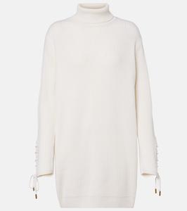 Платье-свитер из шерсти и кашемира Ghinea Max Mara, Bianco