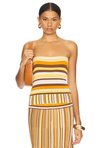 Топ без бретелек citara Faithfull The Brand, коричневый