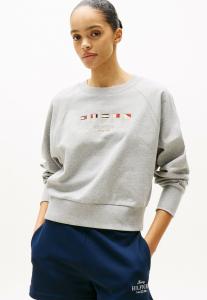 Толстовка Tommy Hilfiger FLAG EMBROIDERY , Light Grey Htr/Light Grey