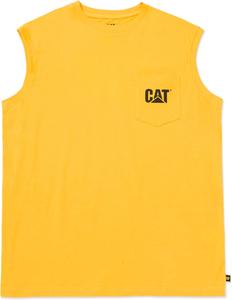 Caterpillar мужская безрукавка с карманом, Yellow