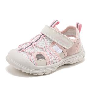 Износостойкие, легкие, амортизирующие, низкие детские кроссовки для повседневной носки. Для детей от 3 до 7 лет. ABC KIDS, бежевый/розовый