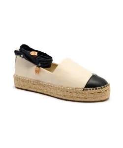 Кожаные эспадрильи с закрытым носком Tory Burch, белый