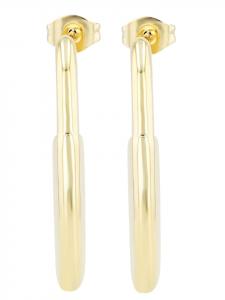 Adeliás Женские серьги - серьги-кольца из нержавеющей стали в золотом исполнении