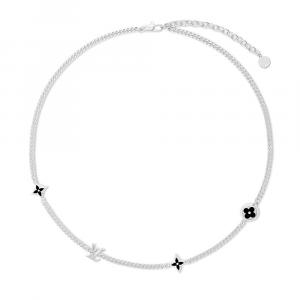 Ожерелье с подвесками LV Spike Louis Vuitton, серебряный