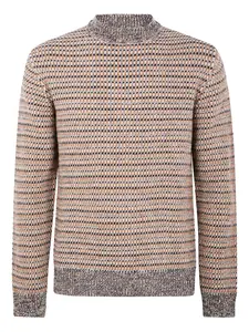 Фактурный шерстяной свитер Zanone, нейтральный