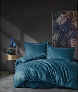 , Stripe - Blue, комплект постельного белья, синий, 100% хлопковый сатин, 240 x 220 см L'Essentiel Linge de Maison