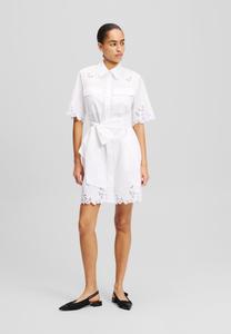 Платье KARL LAGERFELD EMBROIDERY CUT OUT, White