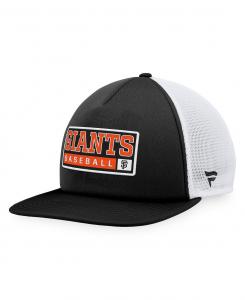 Мужская черно-белая кепка San Francisco Giants Foam Trucker Snapback Majestic